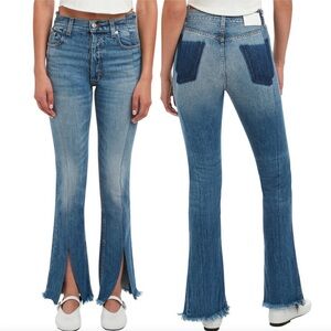 NWT EB Denim Split Hem OG Replica jeans in Hendrix wash Slim Straight 26